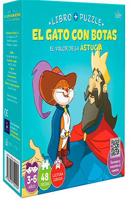 LIBRO+PUZZLE EL GATO CON BOTAS