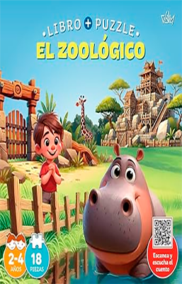LIBRO+PUZZLE EL ZOOLOGICO