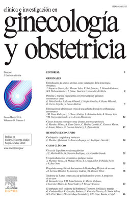 CLINICA E INVESTIGACION EN GINECOLOGIA Y OBSTETRICIA 2016 VOL 43 TOMO DEL 1 AL4