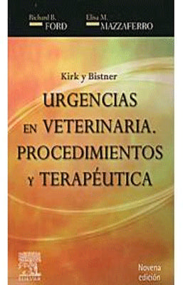 KIRK Y BISTNER URGENCIAS EN VETERINARIA