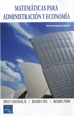 MATEMATICAS PARA ADMINISTRACION Y ECONOMIA
