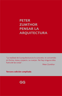 PETER ZUMTHOR PENSAR LA ARQUITECTURA