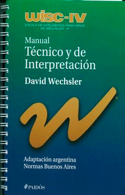 WISC IV ESCALA WECHSLER DE INTELIGENCIA PARA NIÑOS