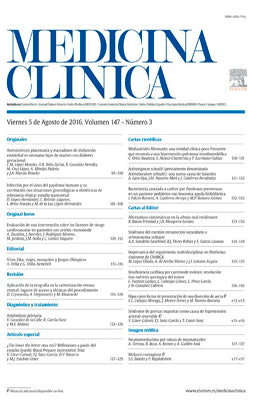 MEDICINA CLINICA 2016 VOL 147 TOMO 1 AL 10