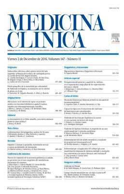 MEDICINA CLINICA 2016 VOL 147 TOMO 11